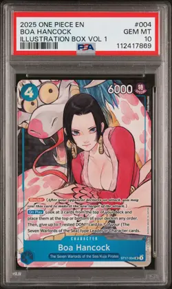 2025 One Piece English Boa Hancock Illustration Box Vol 1 #004 Promo PSA 10 Gem - Image 1