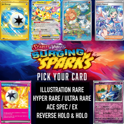 Pokemon Surging Sparks: Pick Your Card - Full Art/Ex/Ace Spec/Reverse Holo/Holo - Image 1