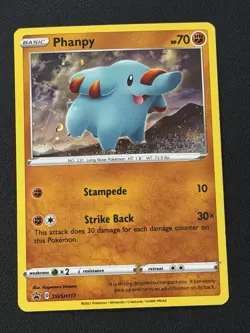 2021 Phanpy SWSH117 Black Star Promo Cosmos Holo Pokemon Card Mint NM - Image 1