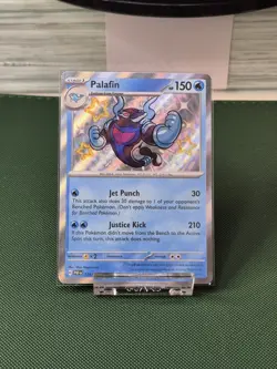 Pokemon Card TCG Palafin 124/091 Paldean Fates Shiny Rare Holo English Near Mint - Image 1