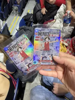 Bandai One Piece Monkey D. Luffy Leader Holo Cards College Basketball US Voyage. - Image 1