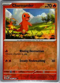 Charmander - 007/091 Reverse Holo SV: Paldean Fates - Pokemon Card - NM - Image 1