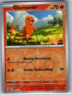Charmander - 004/165 Reverse Holo SV: Scarlet & Violet 151 - Pokemon Card - NM - Image 1