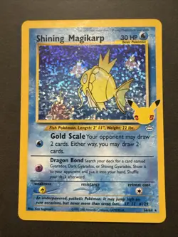Pokemon TCG Shining Magikarp Card 66/64 Celebrations 25th Anniversary NM/M - Image 1