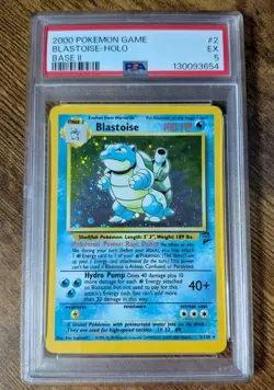 Pokemon TCG - Blastoise 2/130 - Base Set 2 Card - PSA 5 EX - Image 1