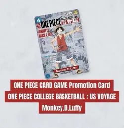 [PRESALE] One Piece Monkey D. Luffy US Voyage College Basketball Promo Card - Image 1