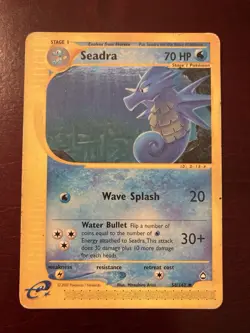Seadra 58 /147 Aquapolis Uncommon Pokemon TCG Card HP - Image 1