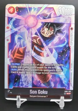 Dragon Ball Super Card Game Son Goku Awakened Pulse FB01-139 SCR - Image 1