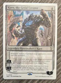 Karn the Great Creator White Border #3 Mystery Booster 2 MTG Magic Card - Image 1