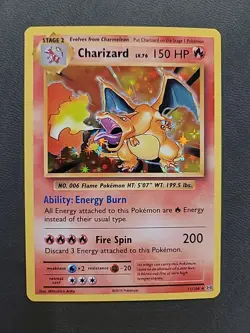 Pokemon TCG Charizard Evolutions Holo Rare Card 2016 11/108 NM - Image 1