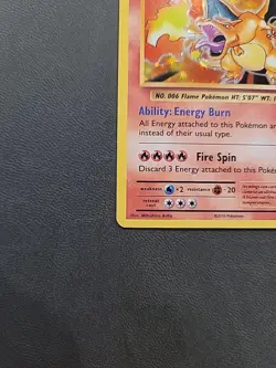 Pokemon TCG Charizard Evolutions Holo Rare Card 2016 11/108 NM - Image 2