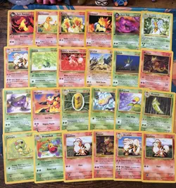 Vintage 1999 Pokemon Cards Lot 1st ed/Shadowless/Unlimited Non Holos uncommons - Image 1