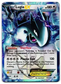 Lugia EX 102/113 - Legendary Treasures Rare EX Pokemon TCG Holo - M/LP Card - Image 1