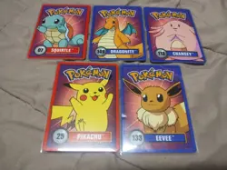 Pokemon Promo Sticker Card 1998 5 Card Lot Rare VHTF NM Condition (Note Eevee) - Image 1