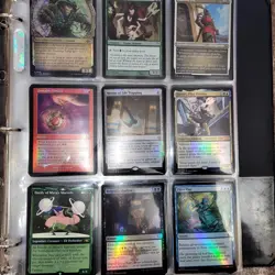 12 Pages of FOILS Cards Collection in Binder. And 1,000+ Random Magic Cards - Image 2