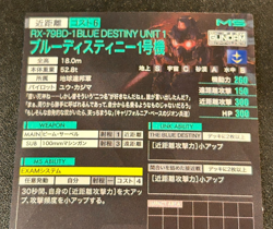 Gundam ARSENAL BASE Card BLUE DESTINY UNIT 1 BANDAI JAPAN LX02-011 R - Image 5