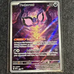 Pokemon TCG Shrouded Fable Pecharunt SVP 129 Promo Card - Image 1