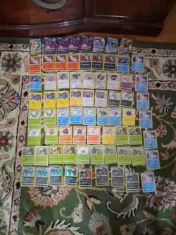 Pokemon Lot Of 72 Shining Fates Cards. 8 V Cards And 64 Holos. NM. - Image 1