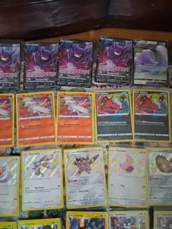 Pokemon Lot Of 72 Shining Fates Cards. 8 V Cards And 64 Holos. NM. - Image 3