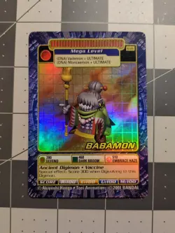 Babamon Digimon Card TCG CCG Holo Foil Mega Level ST-115 2001 Bandai *NM/LP+* - Image 1