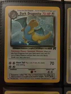 Pokemon Dark Dragonite Holo Rare TCG Card 5/82 Mint Condition - Image 1