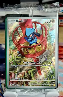 Riolu 010 Black Star Promo Pokemon Card Sealed - Image 1