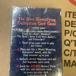 2000 WWf CCG Mankind 61-Card Starter Decks factory sealed box - Image 3