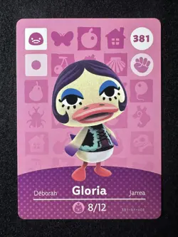 Gloria #381 Animal Crossing Amiibo Card Series 4 Authentic +Tracking# - Image 1