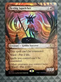 MTG Hexing Squelcher #0317 Foil Showcase Rare Lorwyn Eclipsed (ECL) - Image 2