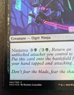 Dokuchi Shadow-Walker 094/302 NEO Foil Common Kamigawa: Neon Dynasty MTG - Image 4