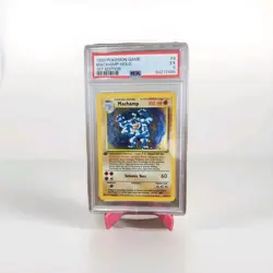 1999 Pokemon Base Set Machamp 1st Edition Holo PSA 5 - Vintage WOTC #8 - Image 1