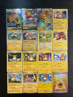 x15 Raichu Pokemon Rare Holo GX Mixed lot Electric Type Cute ⚡🐭 NO DUPLICATE - Image 1