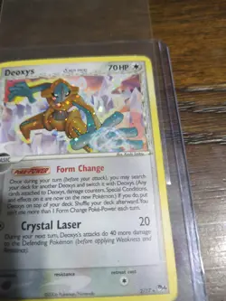 Pokemon Deoxys Holofoil Delta Species 2/17 Pop Series 4 Moderately Played - Image 2