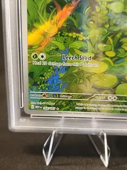 Pokemon TCG Bulbasaur Holo Rare MEW 151 Card 166/165 PSA 10 - Image 3