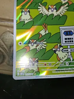 🔥TCG Pokemon Pidgey 207/197 card SV03: Obsidian Flames Holo - Image 2