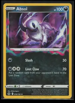 Absol 076/159 Pokemon Crown Zenith Rare Near Mint Holo - Image 1