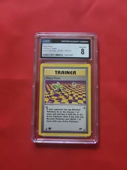 Pokemon: Warp Point #126/132 1st Edition Gym Challenge 2000 WOTC - CGC 8 - A41 - Image 1
