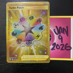 TURBO PATCH 200/189 - Pokemon TCG Darkness Ablaze Gold Secret Rare - Image 1
