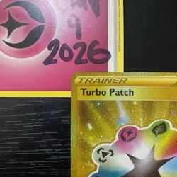 TURBO PATCH 200/189 - Pokemon TCG Darkness Ablaze Gold Secret Rare - Image 3