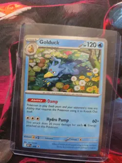 Pokemon TCG Golduck 008 Cosmos Holo Mega Evolution Promo RAW NEW - Image 1