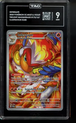 TAG 9 - Infernape 173/167 Sv06: Twilight Masquerade Holo Pokemon - Image 1