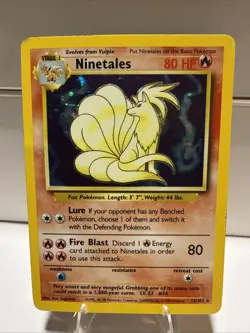 Pokemon TCG Base Set Ninetales 12/102 - Image 1