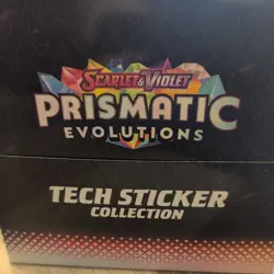 Pokemon TCG Prismatic Evolution Tech Sticker Collection 12ct Display Case - Image 3