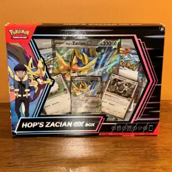 Hops Zacian Ex Box Pokemon Sealed FREE SHIPPING - Image 1