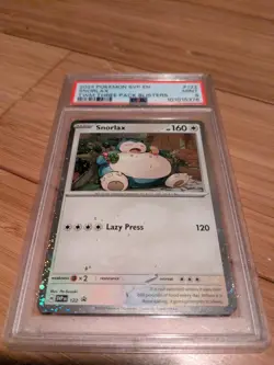 2024 POKEMON SVP EN-SV BLACK STAR PROMO #122 SNORLAX PSA 9 - Image 1
