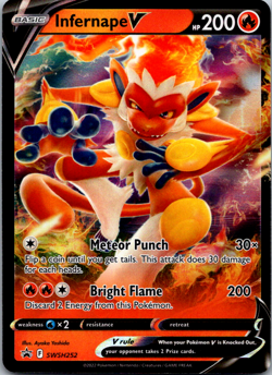 Infernape V Black Star Promo - SWSH252 - Sword & Shield Pokemon 2022 Holo Foil - Image 1