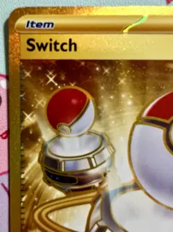 Switch 206/165 Sv: Scarlet & Violet 151 Pokemon TCG Hyper Rare Gold NM - Image 2