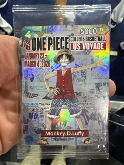 One Piece TCG Monkey D. Luffy Rutgers College Promo - Sealed - Image 1