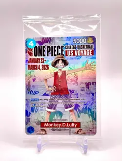 🔥🏀One Piece Monkey.D.Luffy US College Basketball Promo Card 🏀🔥 - Image 1