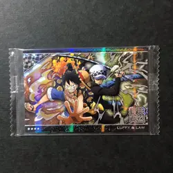 S4572 Luffy & Law 8-09 GR Japanese One Piece Wafer Card Sealed - Image 1
